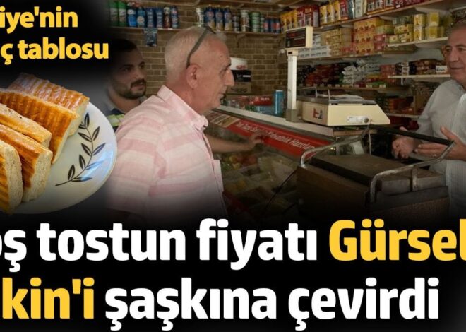 Boş tostun fiyatı Gürsel Tekin’i şaşkına çevirdi. Türkiye’nin utanç tablosu